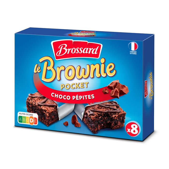 BROSSARD Pocket Gâteaux brownies au chocolat et pépites