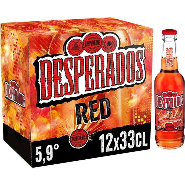 DESPERADOS Red Bière aromatisée au spiritueux cachaça fruits rouges