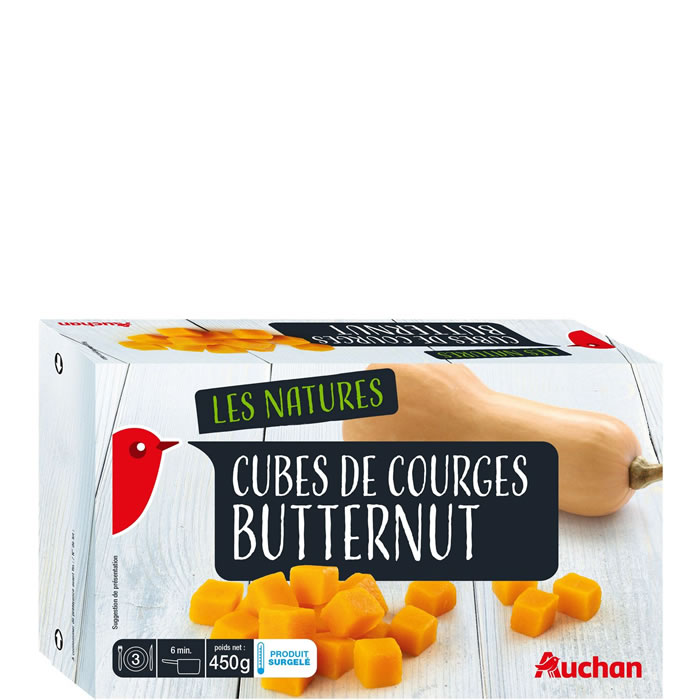 AUCHAN Cubes de courges butternut