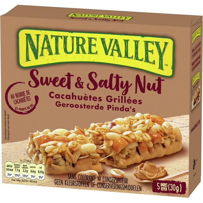 NATURE VALLEY Sweet & Salty Nut Barres céréalières aux cacahuètes grillées