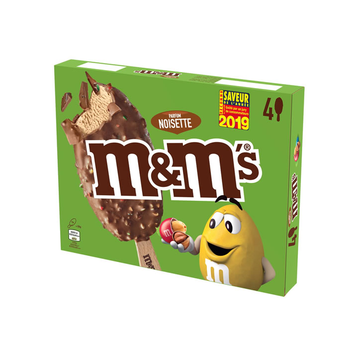 M&M'S Bâtonnets glacés à la noisette et cacahuètes