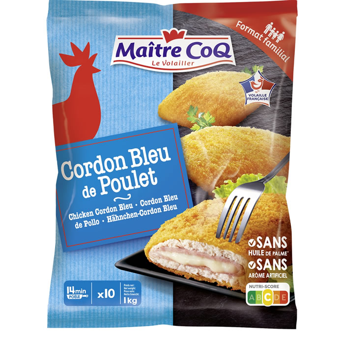 MAITRE COQ Cordons bleus de poulet