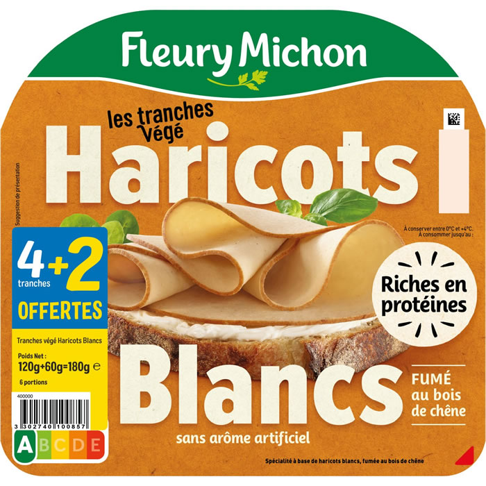 FLEURY MICHON Tranches végé à base de haricots blancs