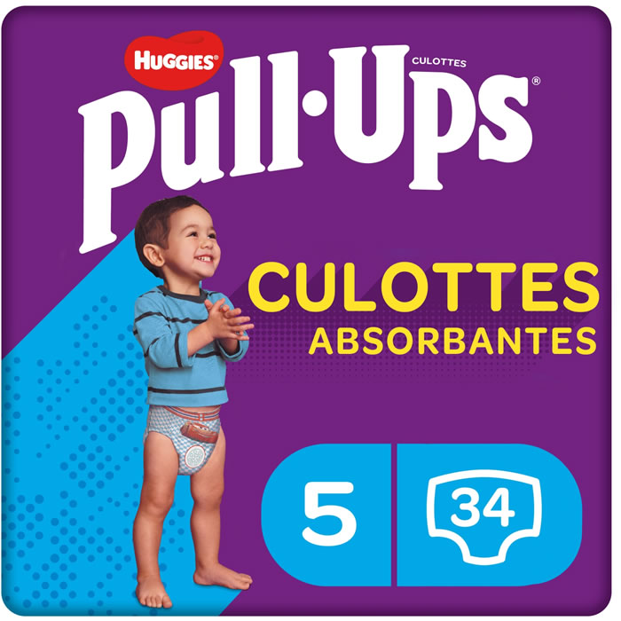 HUGGIES Pull-Ups Explorers Couches-culottes absorbantes garçon (12-17 kg)