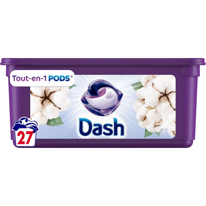DASH La Sélection Lenor Lessive capsules fleur de coton