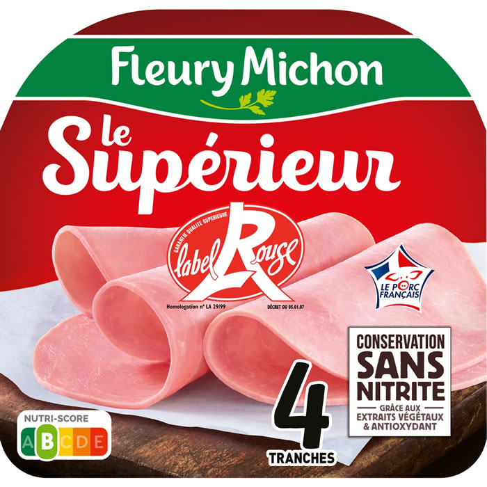 FLEURY MICHON Le Supérieur Jambon sans nitrite label rouge