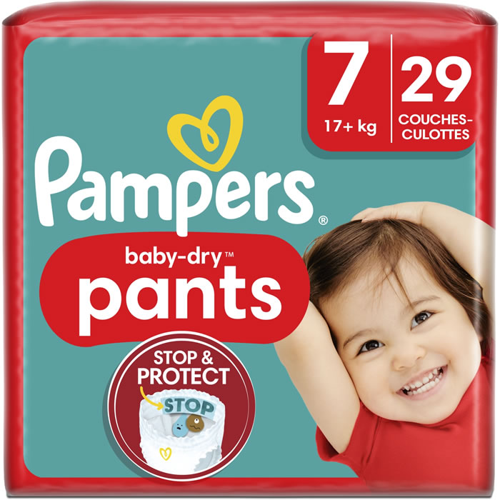 Pampers Couches culottes Baby-Dry Pants taille 7 extra large 17