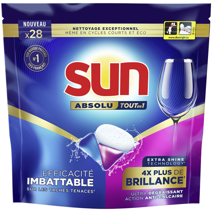 SUN Absolu Tout-En-1 Tablettes lave-vaisselle