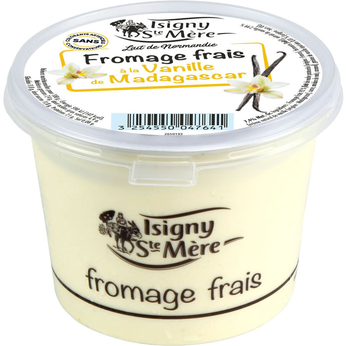 ISIGNY Fromage frais à la vanille de Madagascar