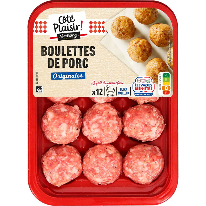 MADRANGE Boulettes à base de porc et fibres végétales