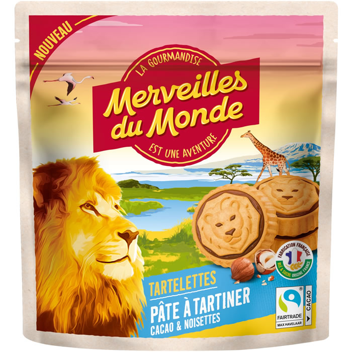 MERVEILLES DU MONDE Tartelettes à la pâte à tartiner cacao et noisettes