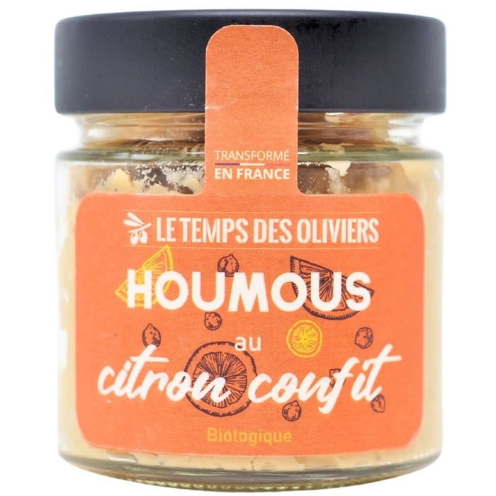 LE TEMPS DES OLIVIERS Houmous au citron confit bio