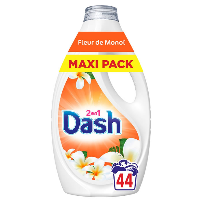 DASH Lessive liquide 2 en 1 fleur de monoï