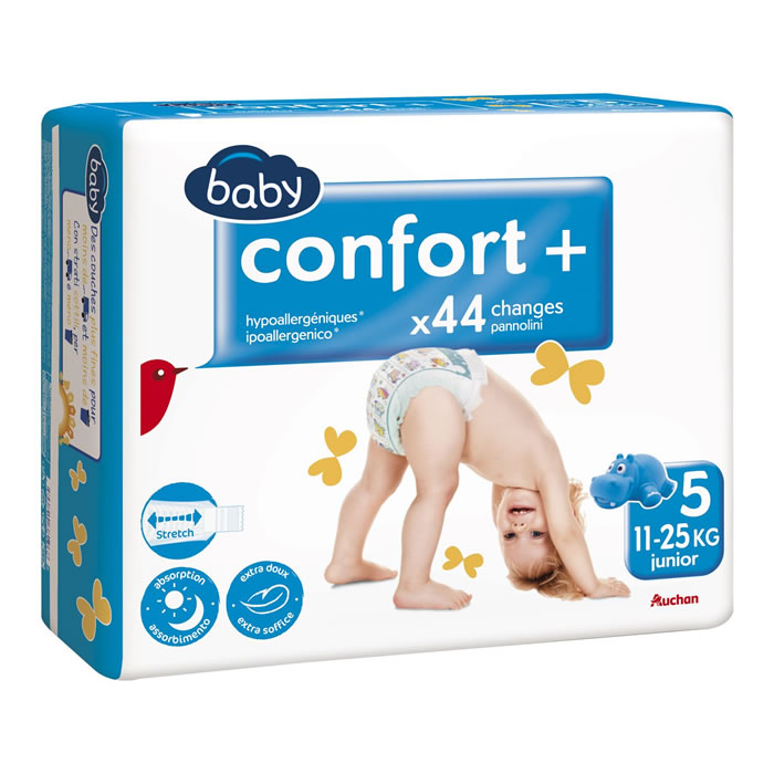 AUCHAN Baby Couches taille 5 (11-25 kg)