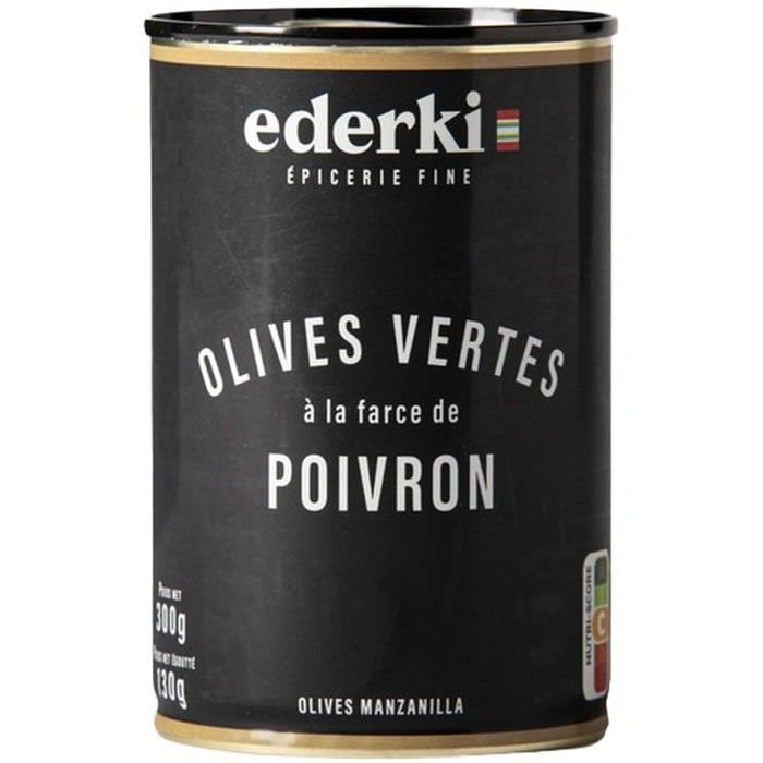EDERKI Olives farcies aux poivrons
