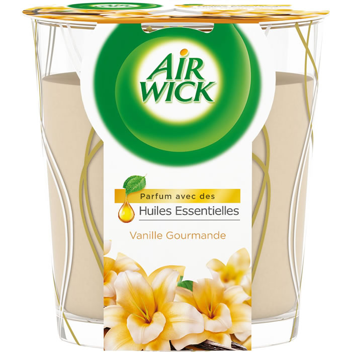 AIR WICK Essential Oils Bougie parfumée vanille gourmande