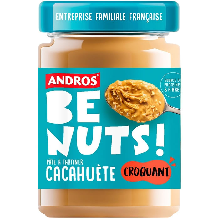 ANDROS Be Nuts Beurre de cacahuètes croquant