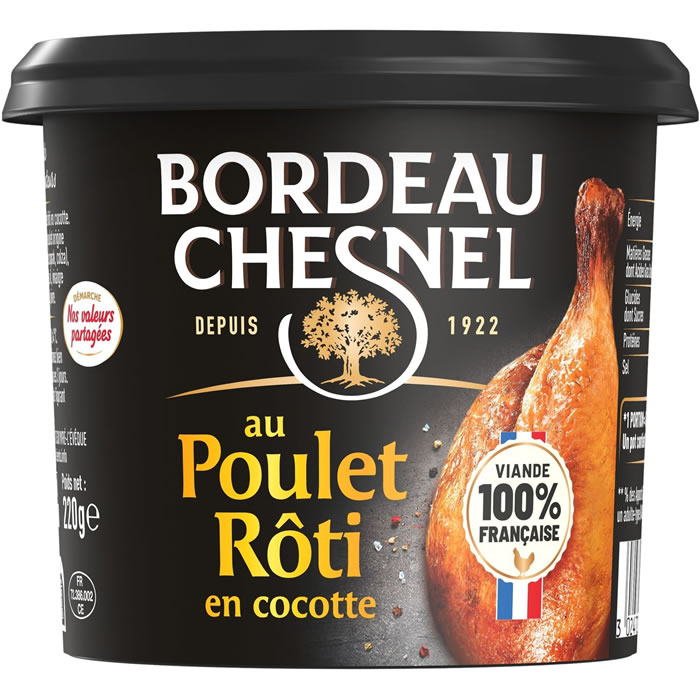 BORDEAU CHESNEL Rillettes de poulet rôti en cocotte