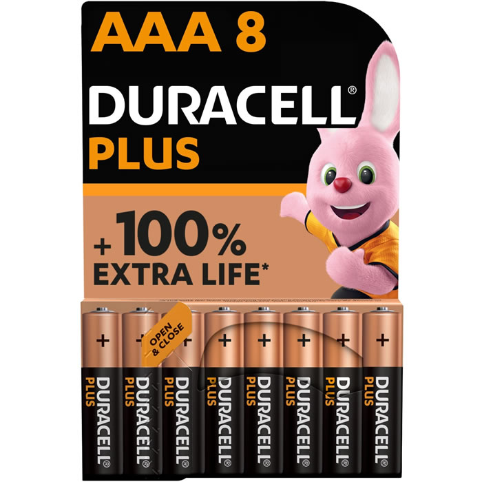 DURACELL 8 piles alcaline LR03 - type AAA