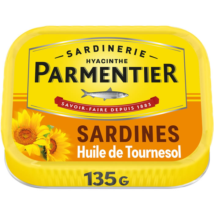 PARMENTIER Sardines à l'huile de tournesol
