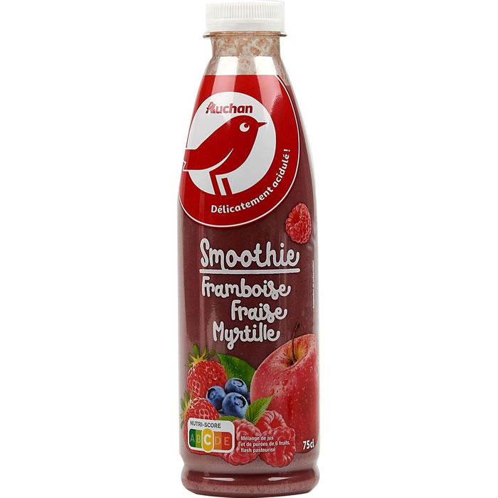 AUCHAN Smoothie fruits rouges
