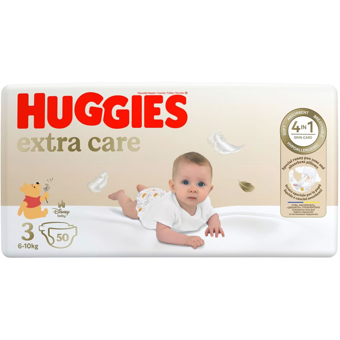 HUGGIES Extra Care Couches taille 3 (6-10kg)