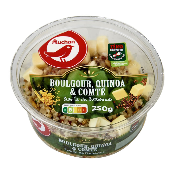 AUCHAN Boulgour quinoa et comté
