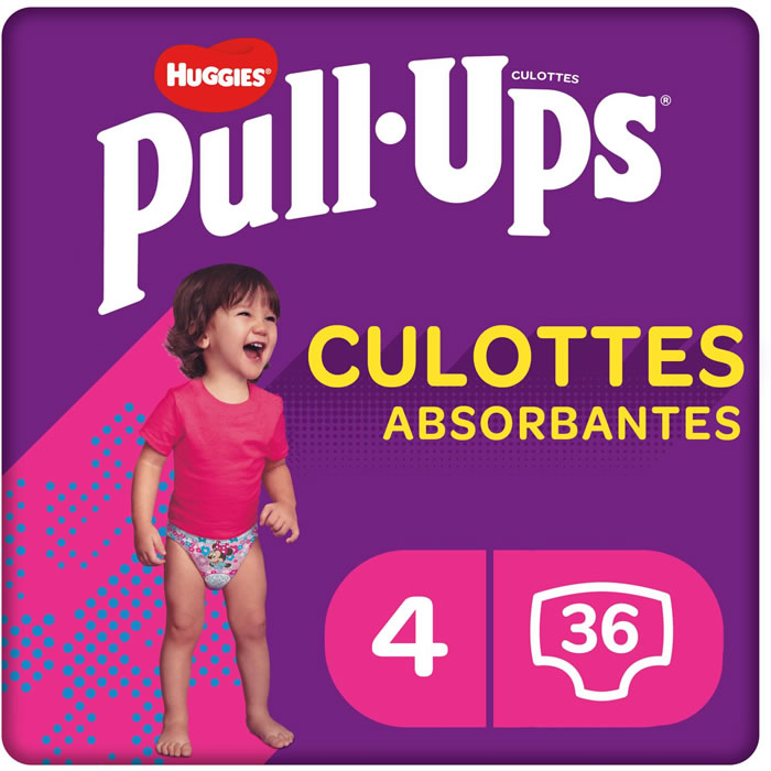 HUGGIES Pull-Ups Explorers Couches-culottes absorbantes fille (8 à 12 kg)