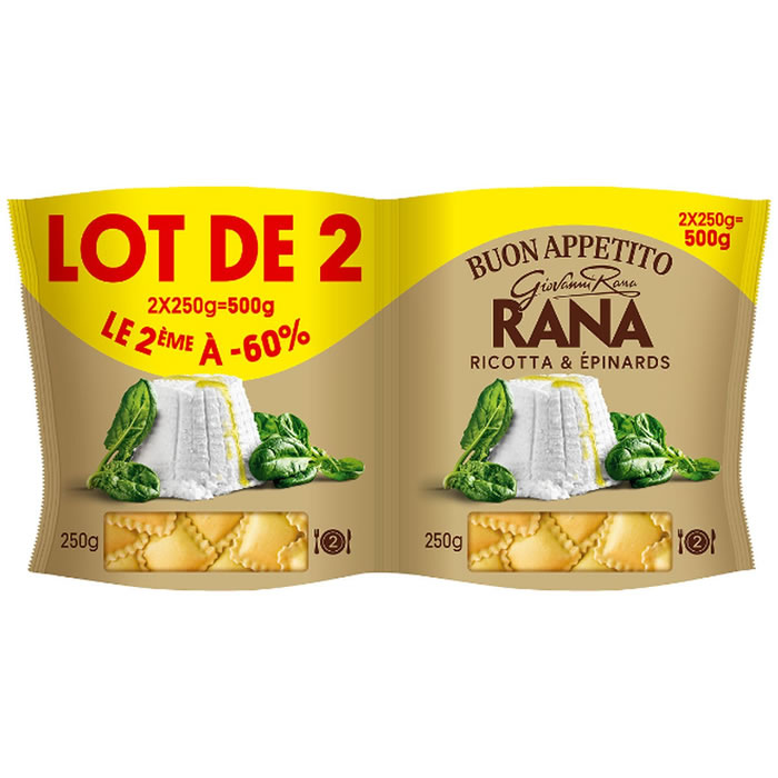 GIOVANNI RANA Ravioli au ricotta et épinards