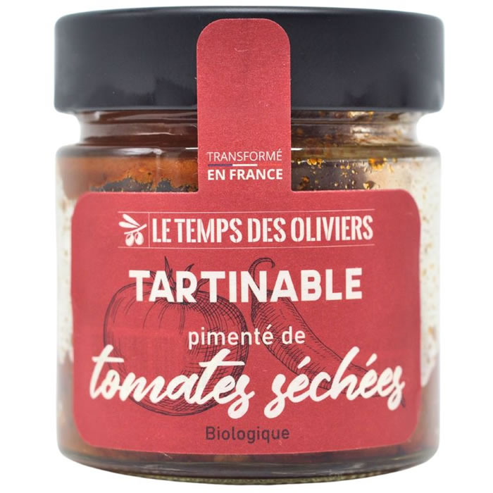 LE TEMPS DES OLIVIERS Tartinable pimenté de tomates séchées bio