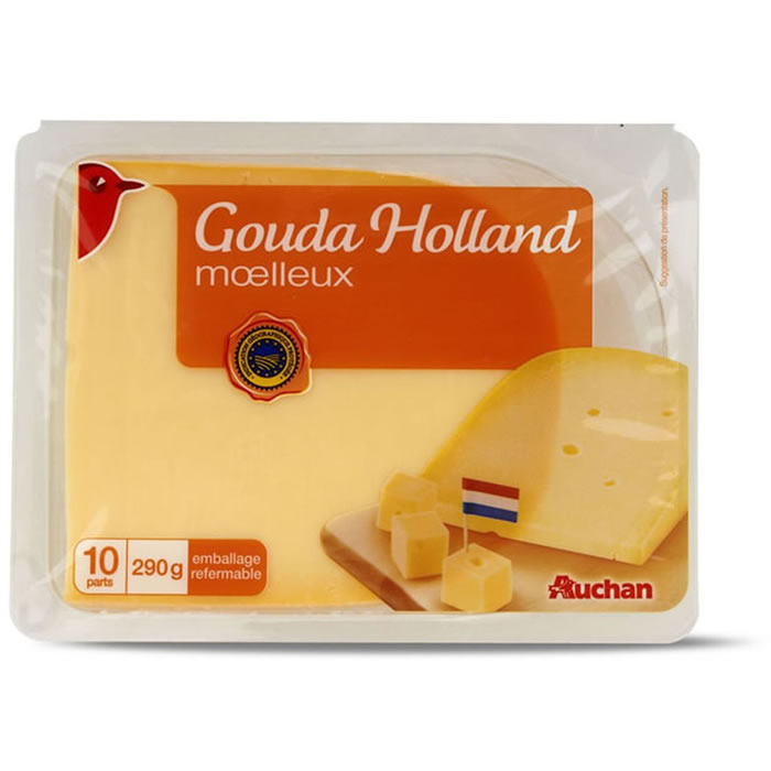 AUCHAN Gouda Hollandais moelleux IGP