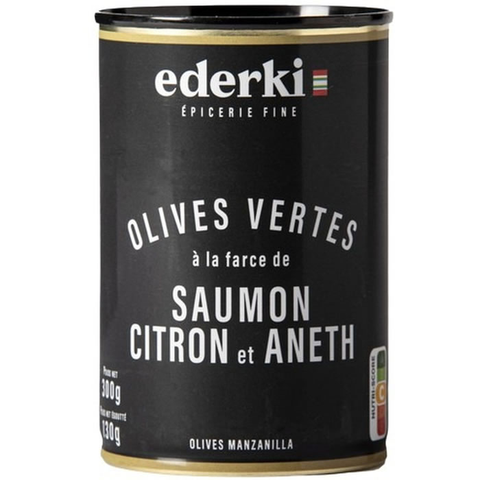 EDERKI Olives farcies saumon, citron et aneth