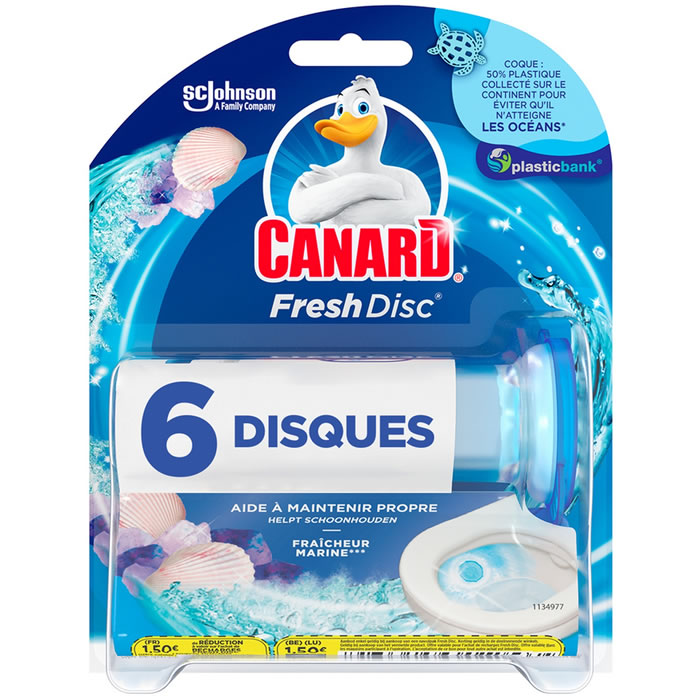 CANARD Fresh Disc Disques WC fraîcheur marine