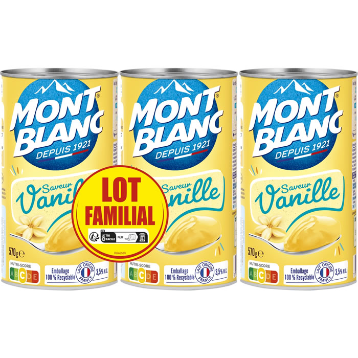MONT BLANC Crème dessert à la vanille