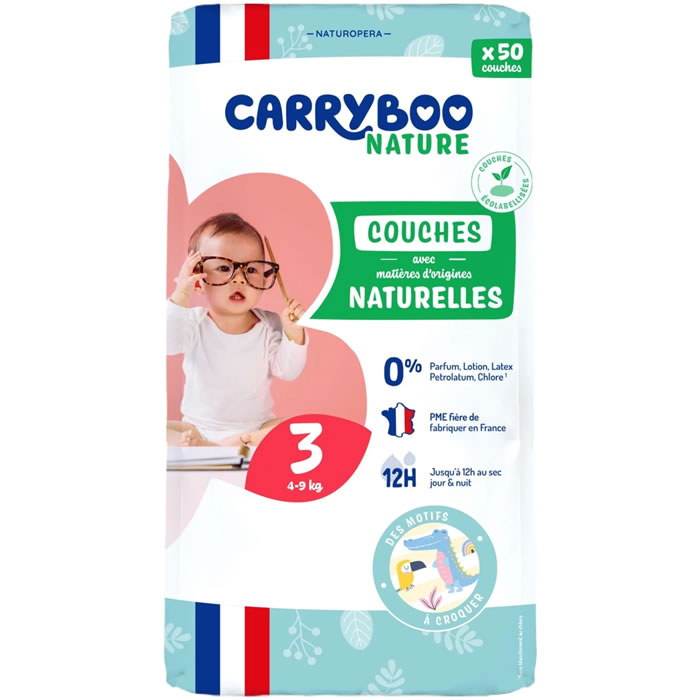 CARRYBOO Nature Couches écologiques taille 3 (4-9 kg)
