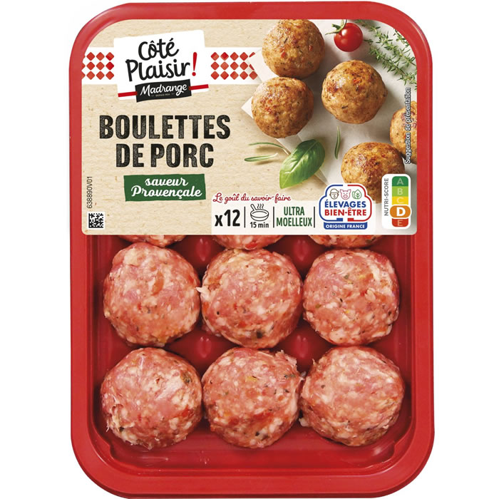 MADRANGE Boulettes à base de porc et fibres végétales à la provençale