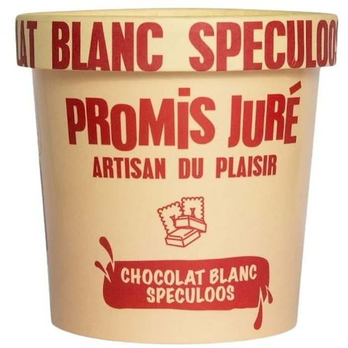 PROMIS JURÉ Crème glacée au chocolat blanc et speculoos