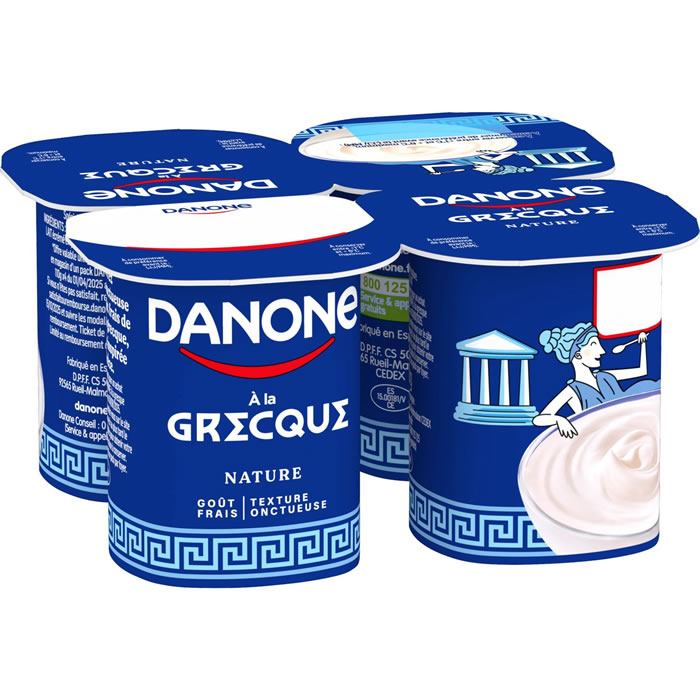 DANONE Yaourts à la grecque nature