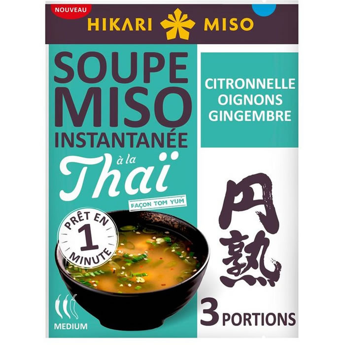 HIKARI MISO Soupe miso instantanée, citronnelle, oignons, gingembre