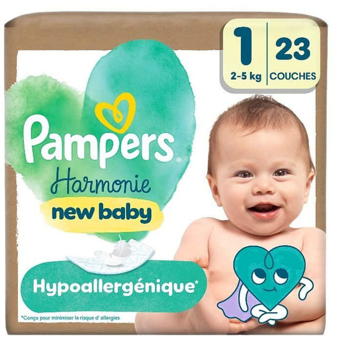 PAMPERS Harmonie New Baby Couches taille 1 (2-5 kg)