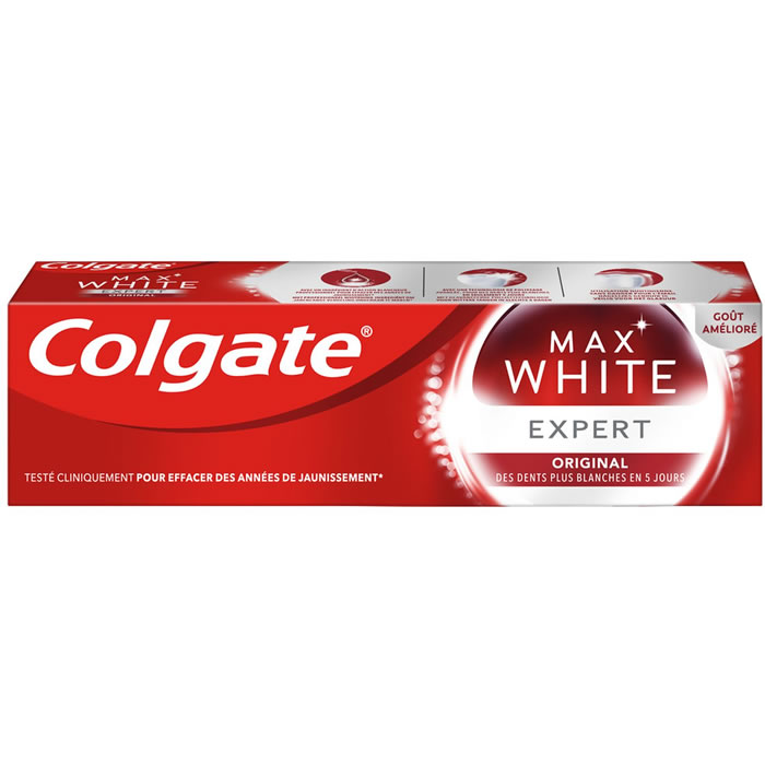 COLGATE Max White Expert Dentifrice blancheur menthe fraîche