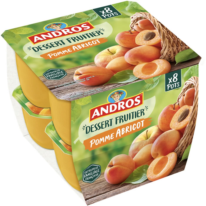 ANDROS Dessert pomme et abricot