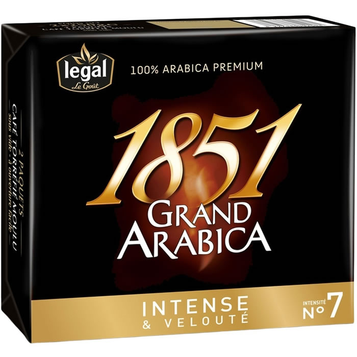 LEGAL 1851 Grand Arabica Café moulu intense N°7