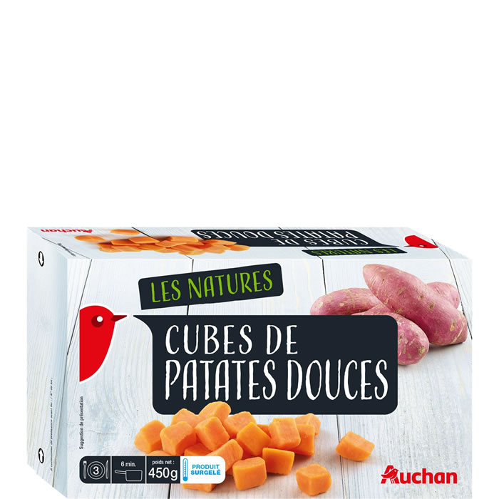 AUCHAN Cubes de patates douces