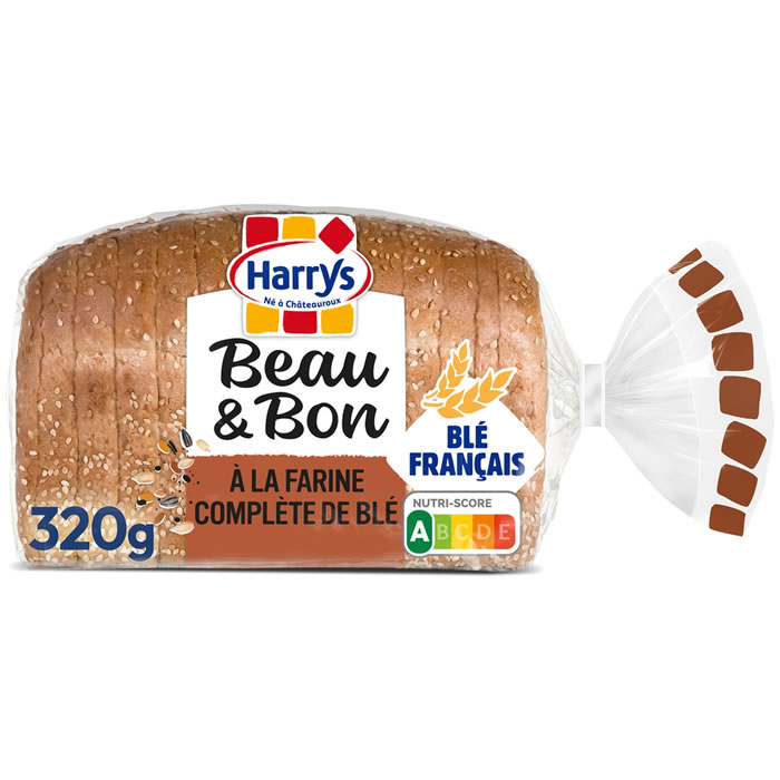 HARRYS Beau et Bon Pain de mie à la farine complète de blé