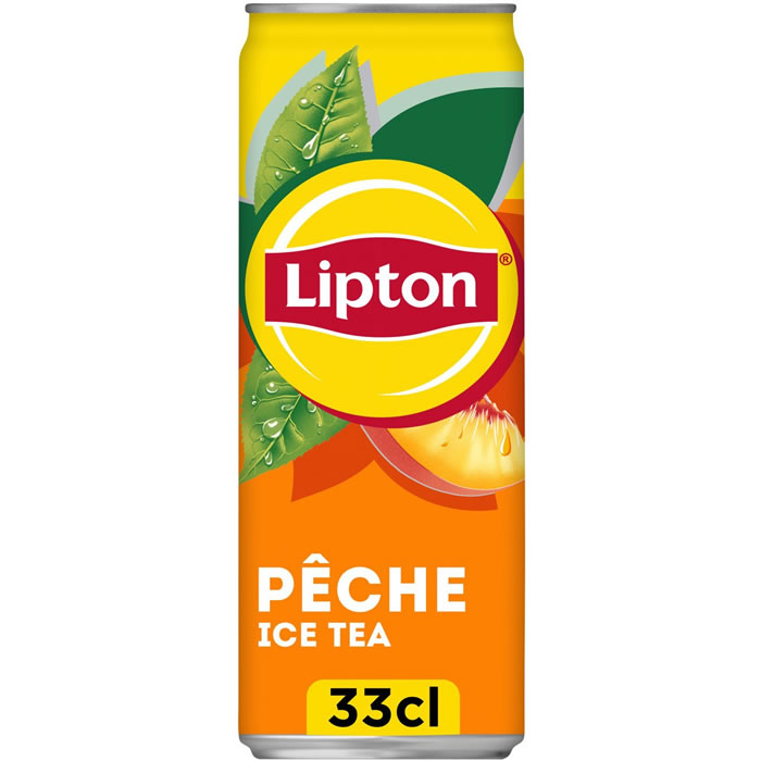 LIPTON Ice Tea Thé noir glacé aromatisé à la pêche