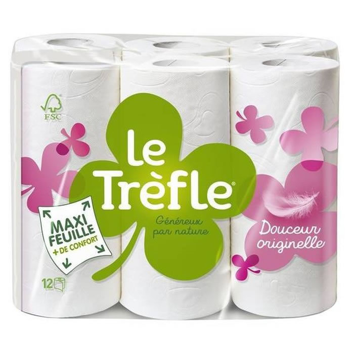 LE TREFLE Douceur Originelle Papier toilette blanc