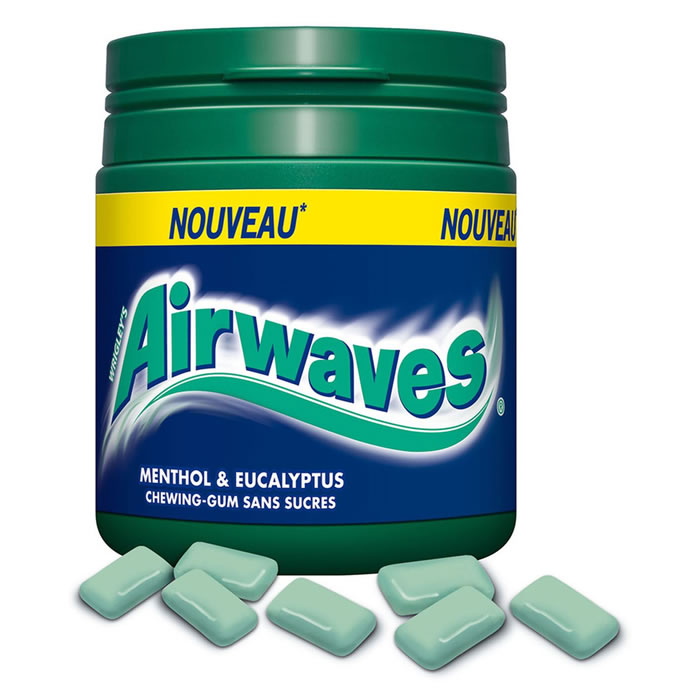 AIRWAVES Chewing-gum menthol et eucalyptus