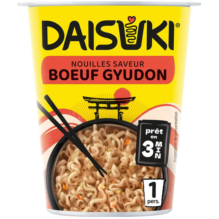 DAISUKI Nouilles saveur boeuf gyudon