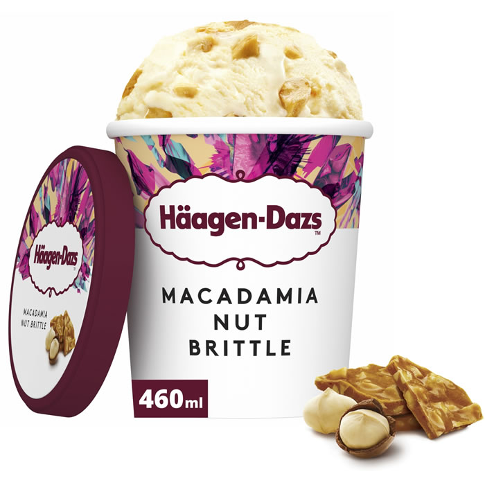 HÄAGEN-DAZS Macadamia Nut Brittle Crème glacée à la vanille, macadamia et nougatine